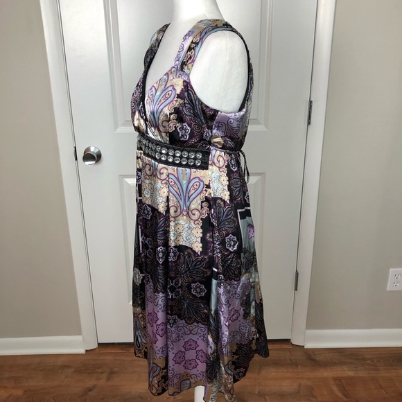 Motherhood Maternity Embellished Print Dress M D8 - Picture 5 of 8
